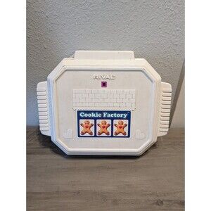 Vintage Rival 9952 Cookie Factory Electric Cookie Baker w/Gingerbread Pan Manual
